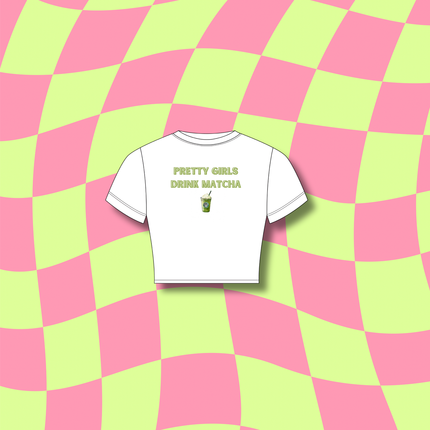 PRETTY GIRLS DRINK MATCHA BABY TEE