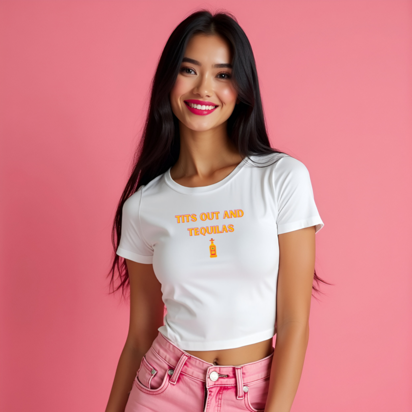 TITS OUT AND TEQUILAS BABY TEE